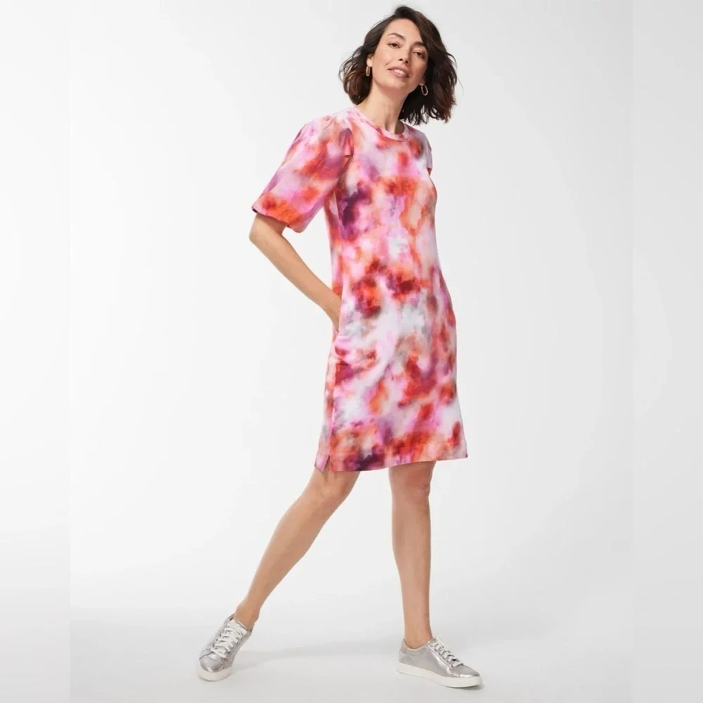 CHICO’S | Tie-Dye Sweatshirt Dress